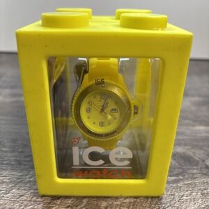 NEW ICE Flashy Quartz Yellow Unisex Watch Silicone Strap‎ 40 mm SS.NYW.U.S.12